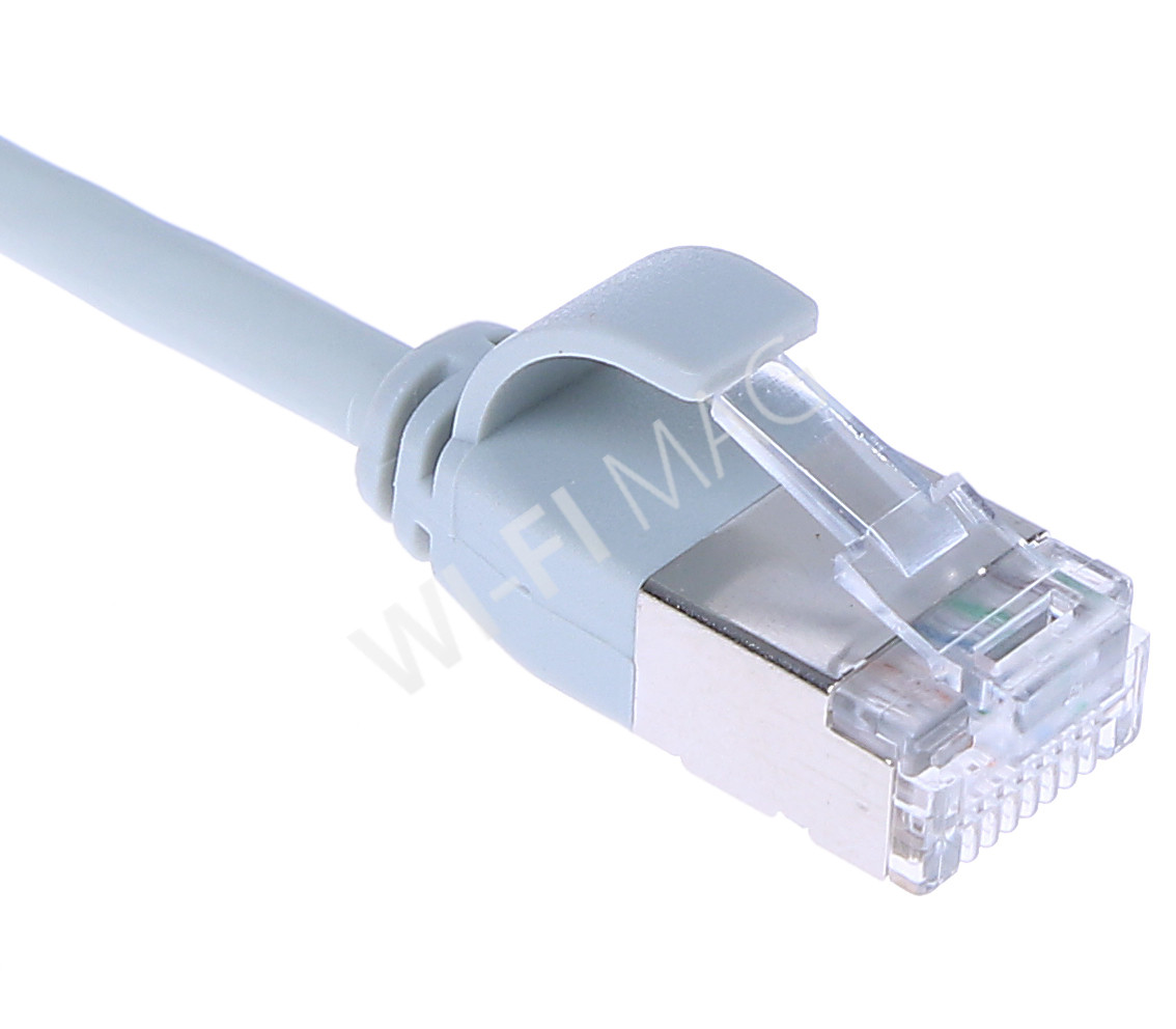 Кабель патч-корд Masterlan Comfort patch cable U/FTP, Cat6A, extra slim, LSZH, 3 м, экранированный, серый