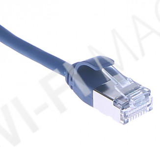 Кабель патч-корд Masterlan Comfort patch cable U/FTP, Cat6A, extra slim, LSZH, 2 м, экранированный, синий