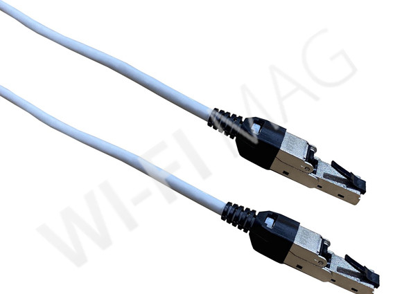Кабель патч-корд Masterlan patch cable SSTP, Cat6A, 3 м, Rotating plug RJ45 180°, серый