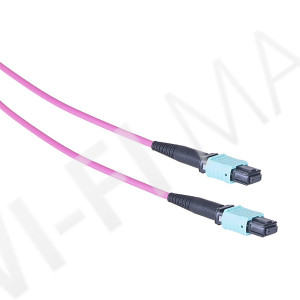 Masterlan fiber optic patch cord, MPOupc/MPOupc, female, MM, OM4, 12F, Typ B, 1m, оптический патч-корд
