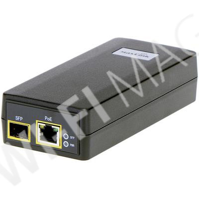 Блок питания Max Link PI30F 802.3af/at, 55V, 0.55A, 30W, SFP - Gigabit PoE Injector инжектор питания с SFP портом