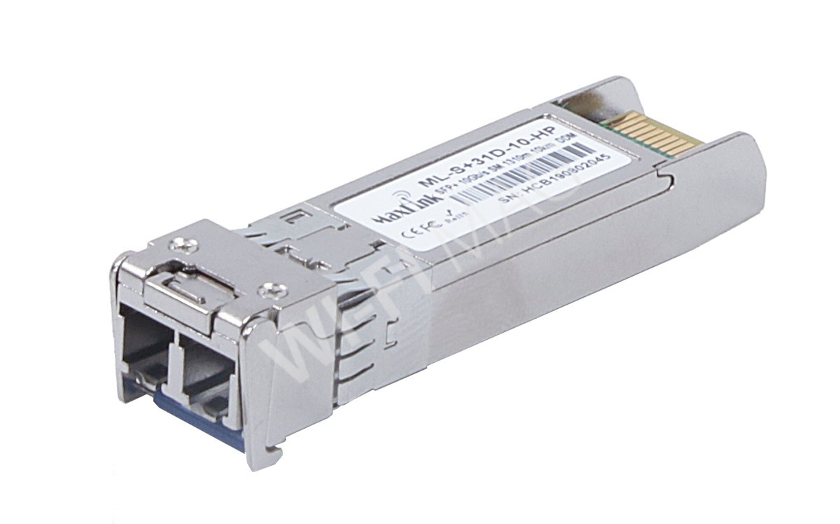 Max Link 10G SFP+ optical HP module, SM, 1310nm, 10km, 2x LC connector, DDM, оптический модуль