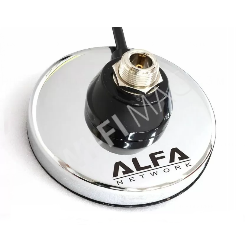 Alfa Magnetic Base ARS-AS087 магнитное основание для антенн с коннектором N Type, кабель RP-SMA male 3 м.