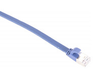 Кабель патч-корд Masterlan Comfort patch cable U/FTP, Cat6A, flat, 2 м, экранированный, синий