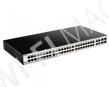 D-Link DGS-1210-52/FL, управляемый с 48 портами 1 Гбит/с и 4 комбо-портами SFP коммутатор