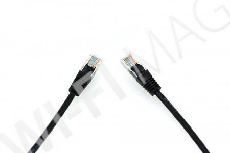 Кабель патч-корд Masterlan patch cable UTP, Cat5e, 0.25 м, неэкранированный, черный