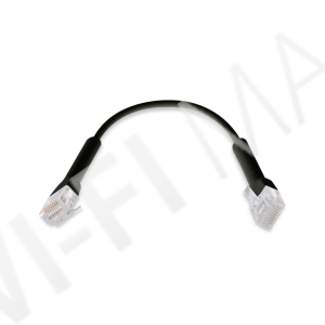 Ubiquiti UniFi Ethernet Patch Cable, 0,3m, Cat6, Black, патч-кабель соединительный, чёрный