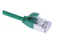 Кабель патч-корд Masterlan Comfort patch cable U/FTP, Cat6A, extra slim, LSZH, 0.25 м, экранированный, зеленый