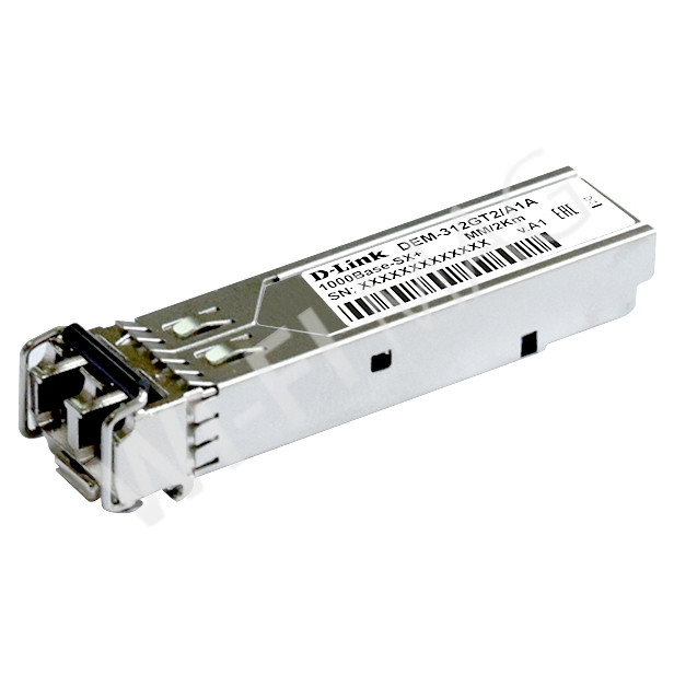 D-Link 312GT2, SFP-трансивер с 1 портом 1000Base-SX+ для многомодового оптического кабеля (до 2 км)