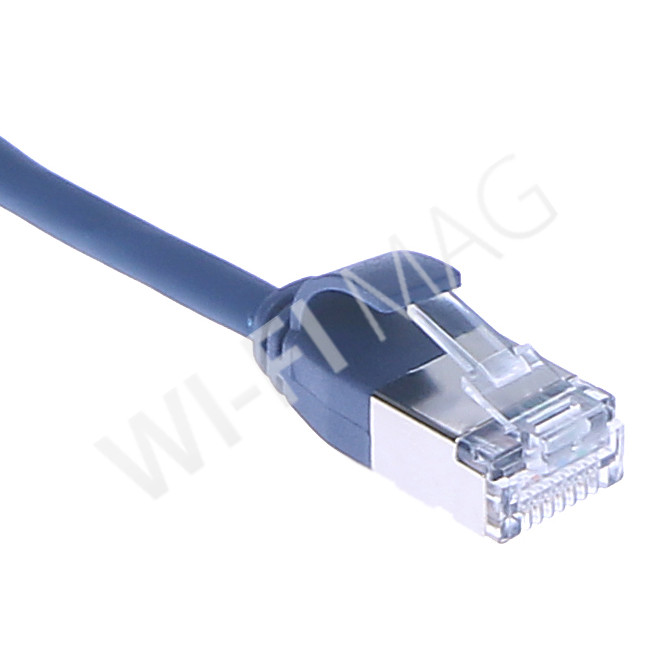 Кабель патч-корд Masterlan Comfort patch cable U/FTP, Cat6A, extra slim, LSZH, 1 м, экранированный, синий
