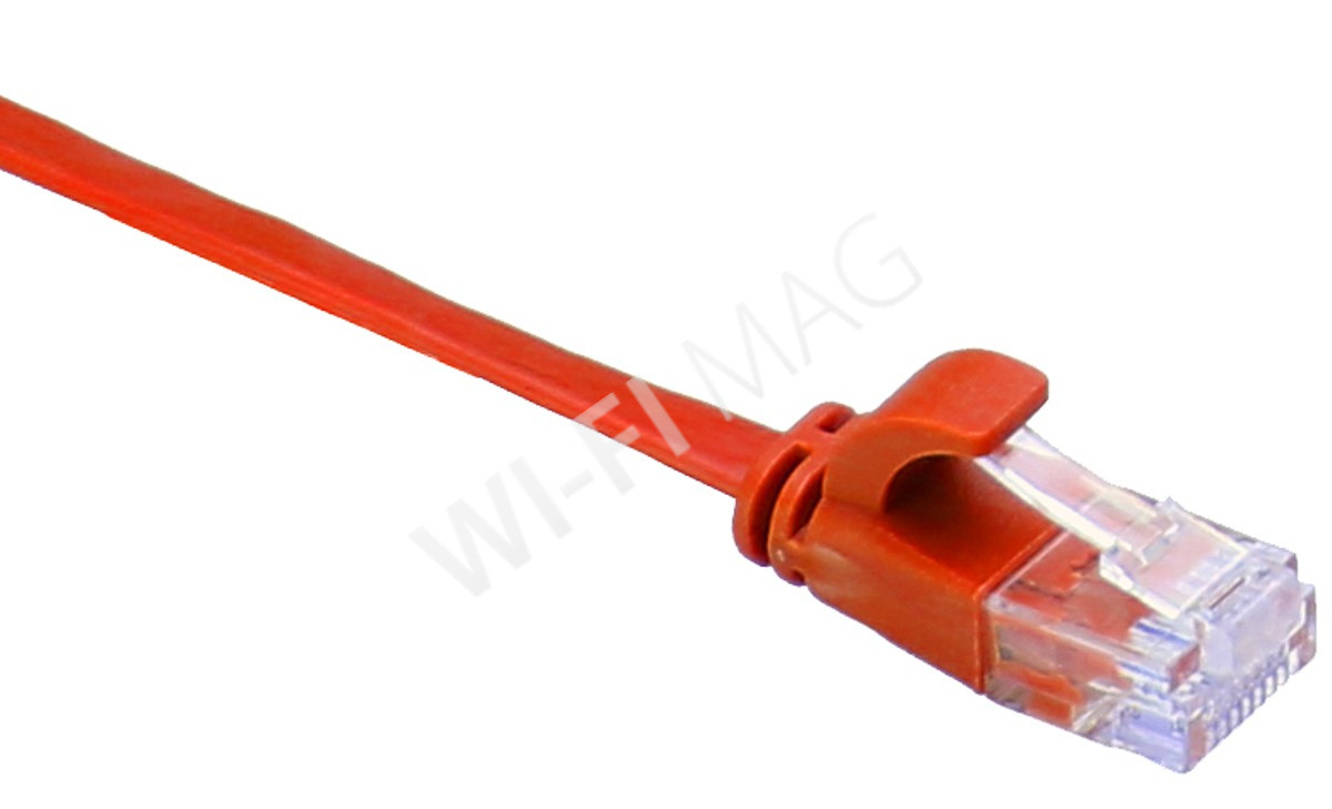 Кабель патч-корд Masterlan Comfort patch cable UTP, Cat6, flat, 0.5 м, неэкранированный, красный