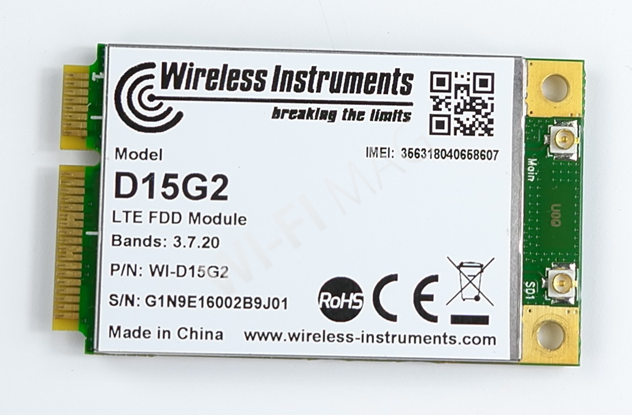 Wireless Instruments D15G2 miniPCIe 4G LTE модуль
