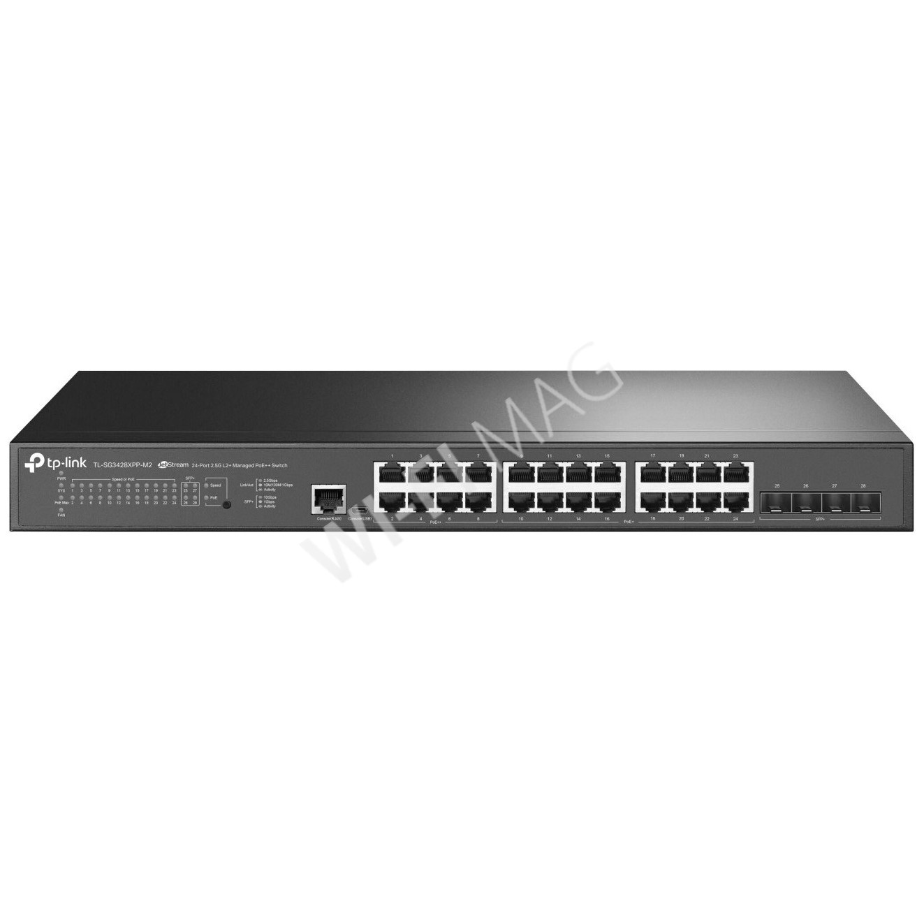 TP-Link TL-SG3428XPP-M2, JetStream управляемый с 24 портами 2,5 Гбит/с (8 PoE++/16 PoE+) и 4-мя SFP+ коммутатор