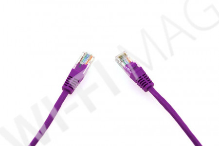 Кабель патч-корд Masterlan patch cable UTP, Cat5e, 0.5 м, неэкранированный, фиолетовый
