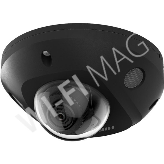 Hikvision DS-2CD2543G2-IS(2.8 mm)(BLACK) 4Мп уличная купольная с EXIR-подсветкой до 30 м и микрофоном IP-видеокамера