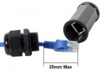Соединительная муфта RJ45-RJ45 для UTP/FTP/STP кабеля, Cat.5e/6/7, IP68, экранированная