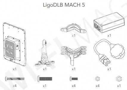 LigoWave Ligo DLB Mach 5, уличная антенна панельная активная 5 ГГц