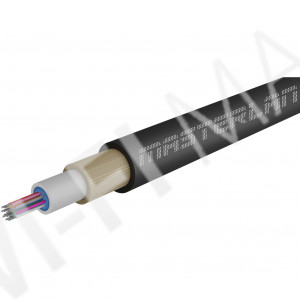 Masterlan Air1 fiber optic cable - 12vl 9/125, air-blowen, SM, HDPE, G657A1, 1m, одномодовый оптический кабель, чёрный