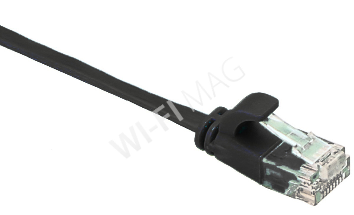 Кабель патч-корд Masterlan Comfort patch cable UTP, Cat6, flat, 2 м, неэкранированный, черный