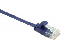 Кабель патч-корд Masterlan Comfort patch cable UTP, Cat6, flat, 1 м, неэкранированный, синий