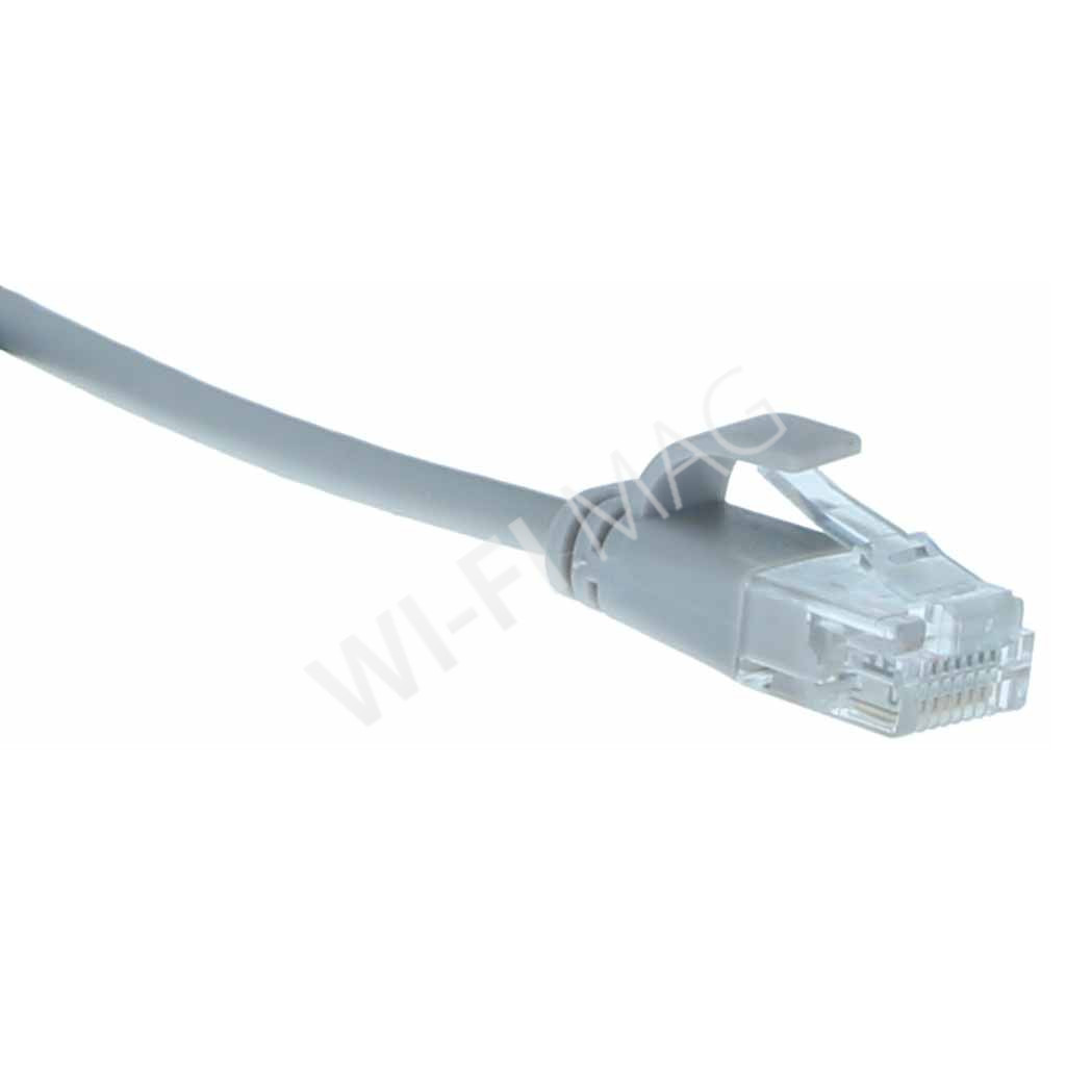 Кабель патч-корд Masterlan Comfort patch cable UTP, Cat6, extra slim, 0.25 м, неэкранированный, серый