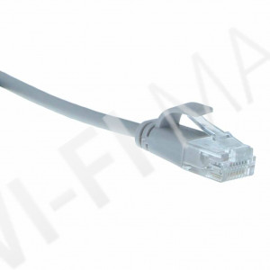 Кабель патч-корд Masterlan Comfort patch cable UTP, Cat6, extra slim, 0.25 м, неэкранированный, серый