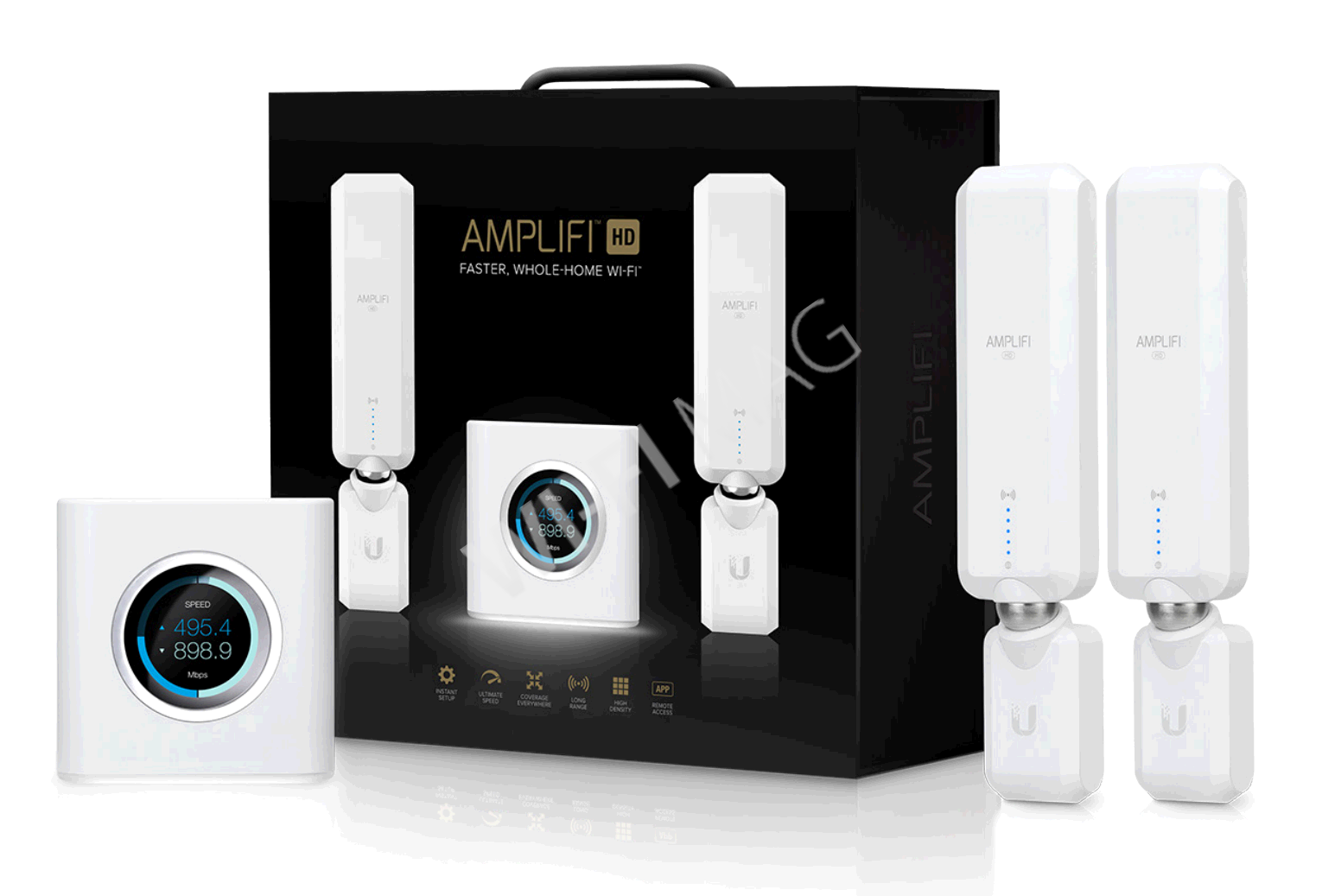 Ubiquiti AmpliFi HD, двухдиапазонная беспроводная Wi-Fi-система MIMO 3х3