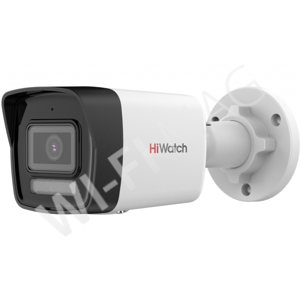 HiWatch DS-I250M(C)(4 mm) 2Мп уличная цилиндрическая IP-камера со Smart-подсветкой до 30 м и микрофоном