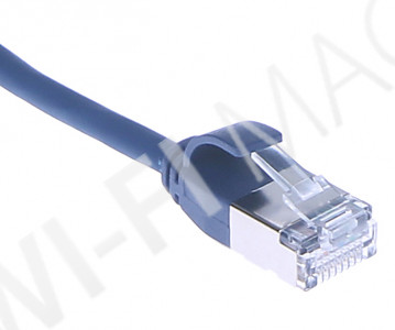 Кабель патч-корд Masterlan Comfort patch cable U/FTP, Cat6A, extra slim, LSZH, 3 м, экранированный, синий
