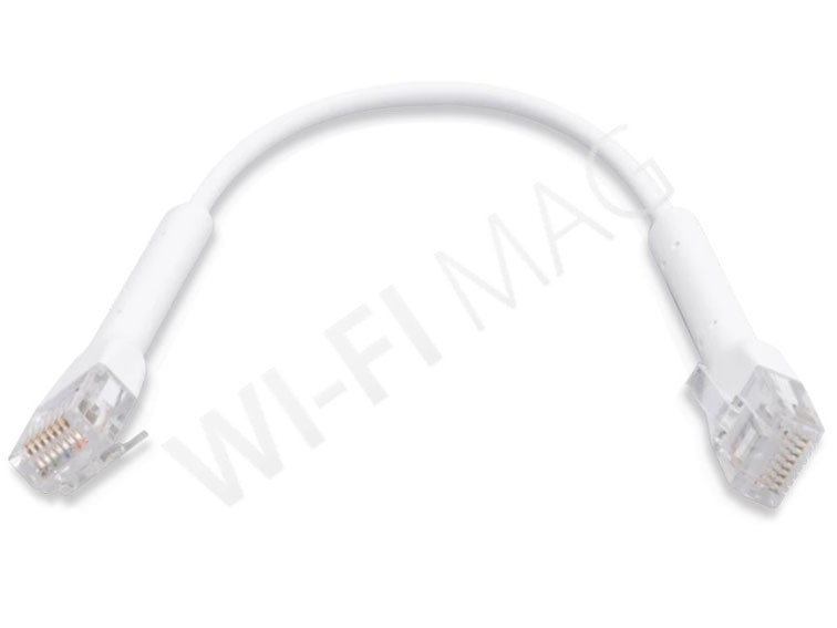 Ubiquiti UniFi Ethernet Patch Cable, 0,1m, Cat6, White (50psc), патч-кабель соединительный, белый, комплект из 50 шт.