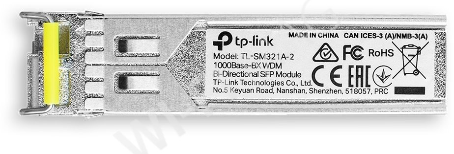 TP-Link TL-SM321A-2, WDM, SM, 2km, 1550/1310nm, двунаправленный SFP‑модуль