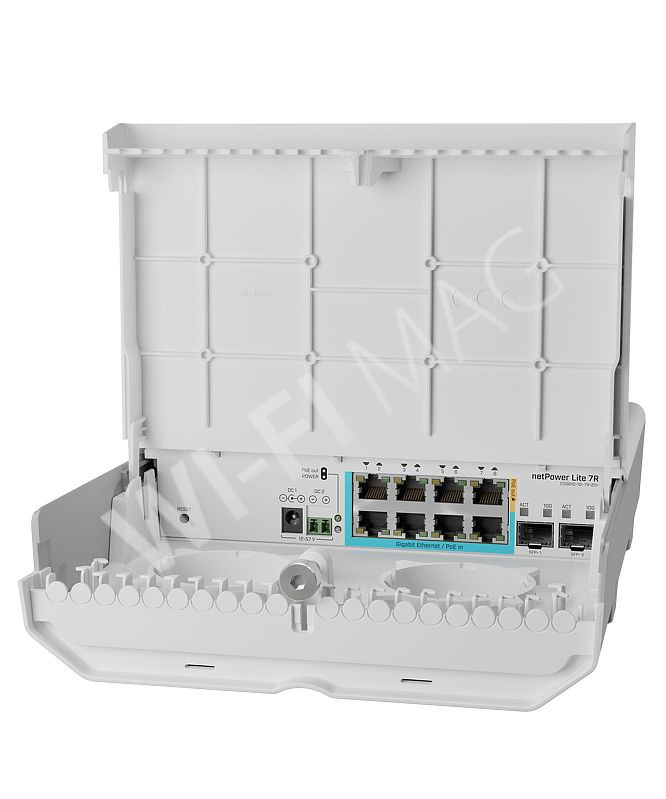 Mikrotik Cloud Smart Switch CSS610-1Gi-7R-2S+OUT (netPower Lite 7R) электронное устройство