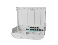 Управляемые коммутаторы с PoE Mikrotik Cloud Smart Switch CSS610-1Gi-7R-2S+OUT (netPower Lite 7R) электронное устройство