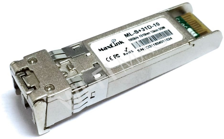 Max Link 10G SFP+ optical module, SM, 1310nm, 10km, 2x LC connector, DDM, оптический модуль