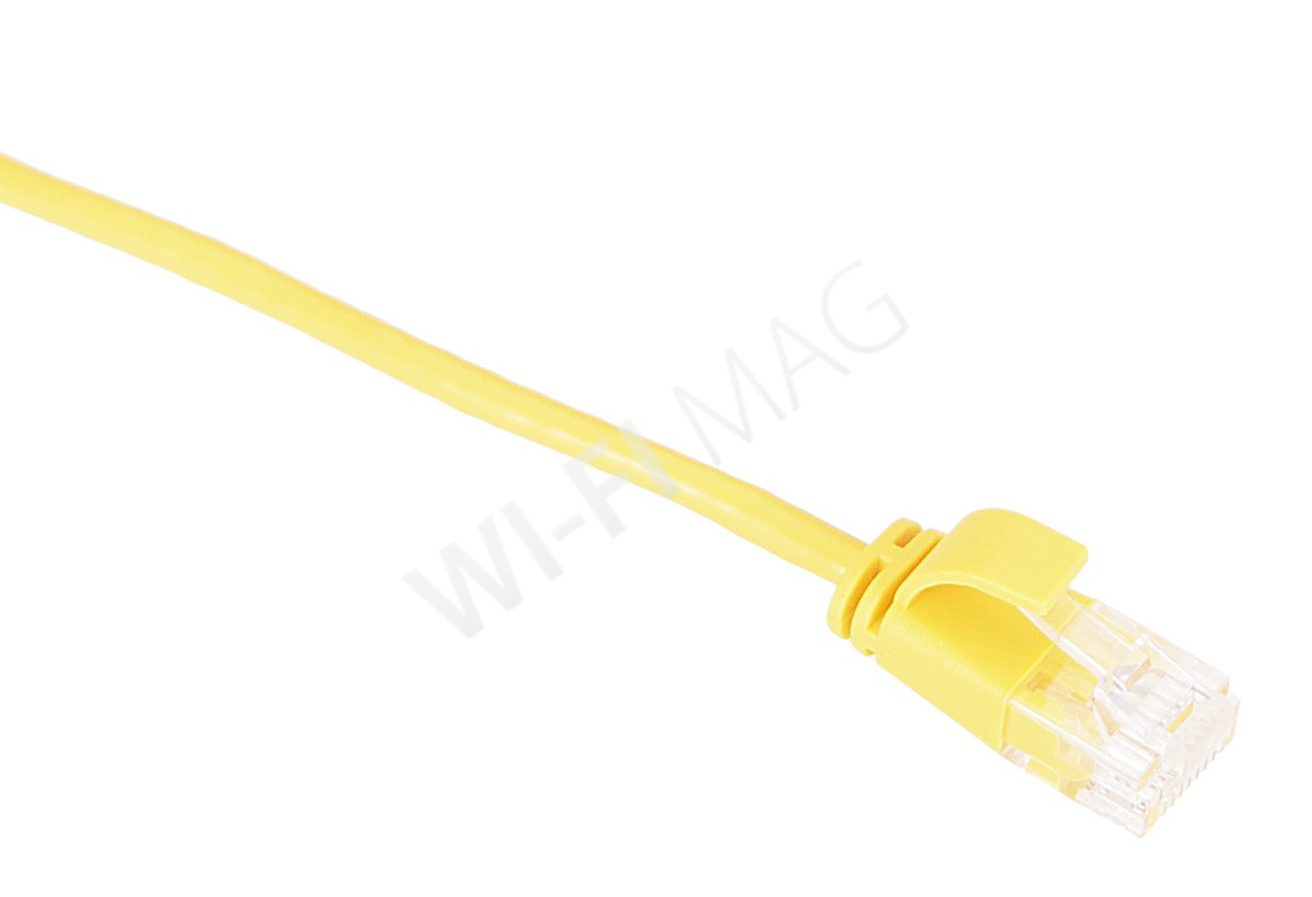 Кабель патч-корд Masterlan Comfort patch cable UTP, Cat6, extra slim, 0.5 м, неэкранированный, желтый