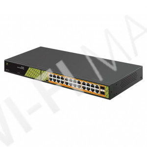 Conexpro GNT-P1026G6, с 24 PoE (1 Гбит/с) и 2 SFP портами неуправляемый коммутатор