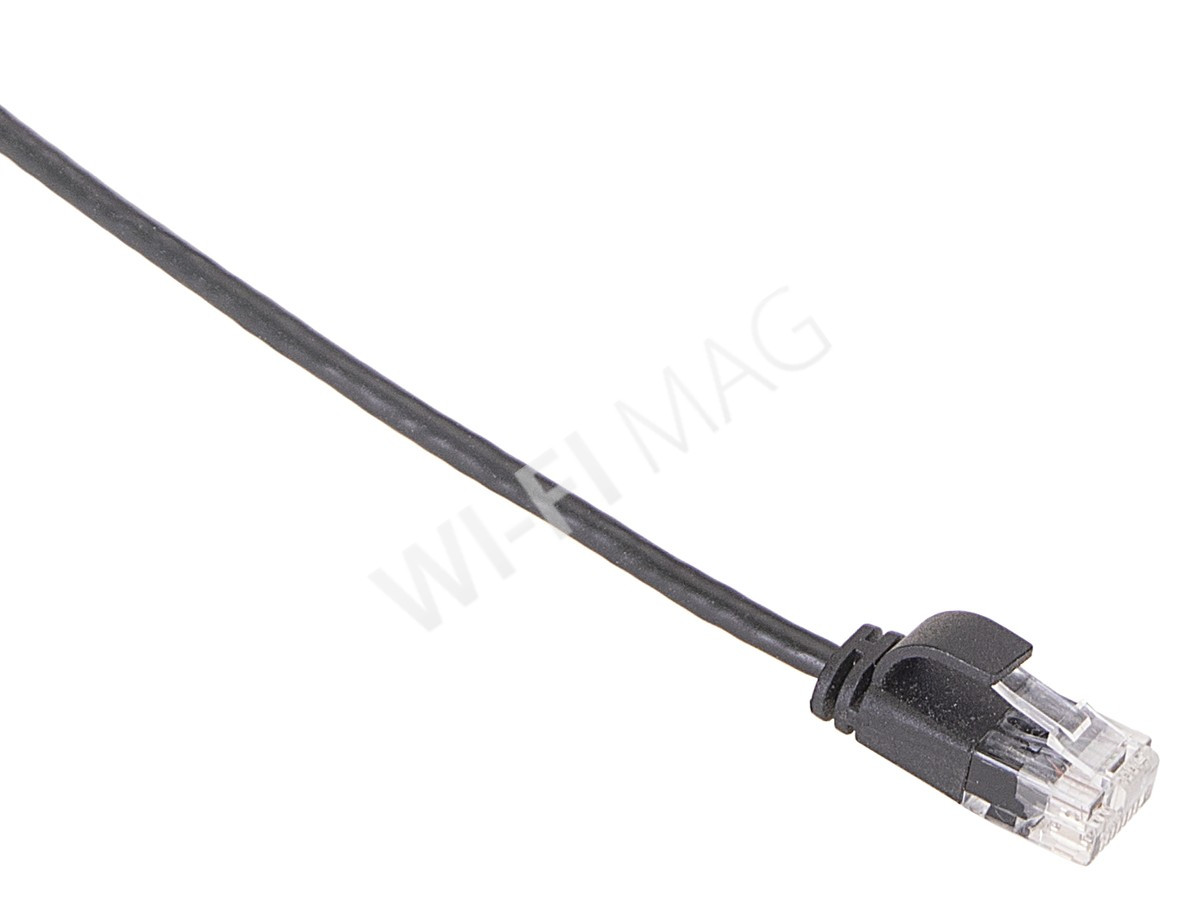 Кабель патч-корд Masterlan Comfort patch cable UTP, Cat6, extra slim, 0.5 м, неэкранированный, черный