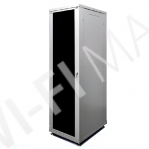 Телекоммуникационный шкаф напольный 19 дюймов 37U, 1831x600x600мм, разборный, дверь со стеклом